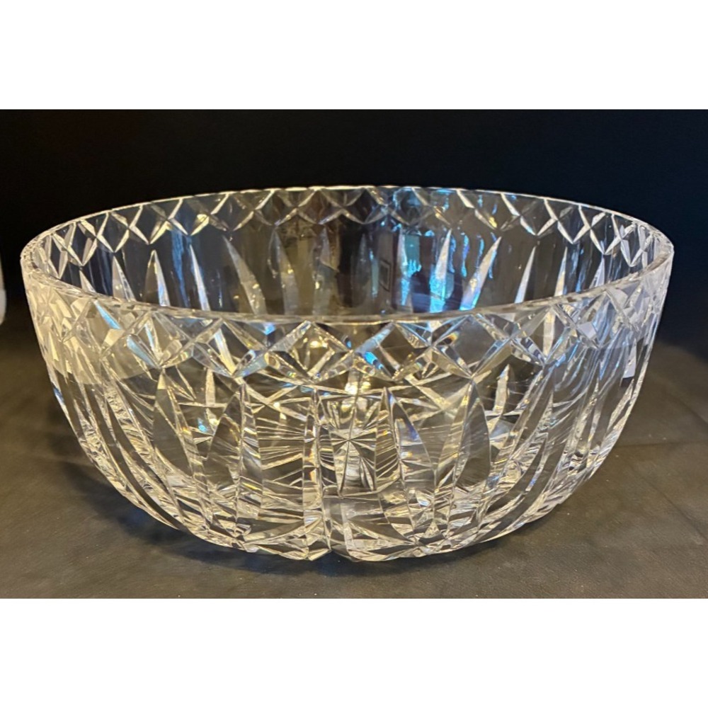Waterford Crystal Bowl Collection Serving Salad 8 Inch Round Hand Blown Ireland
